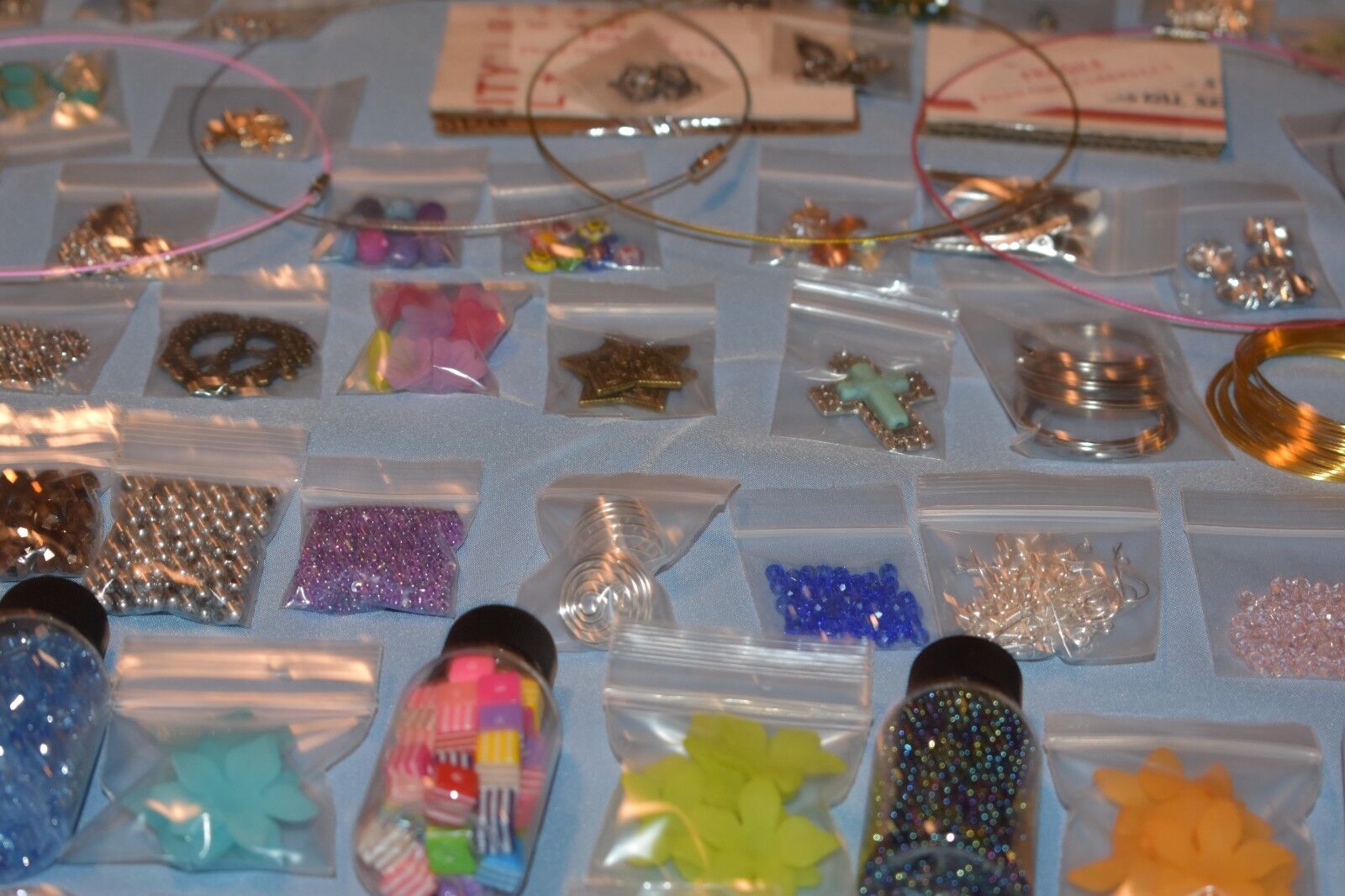 HUGE Lot Beads/Jewelry Making Supplies 50 'Bags' 100% NEW - UNIQUE LOTS! +XTRAS Unbranded