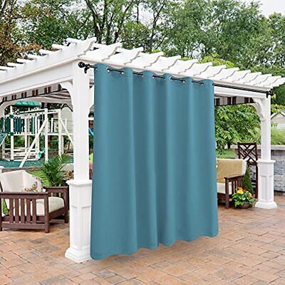  Outdoor Curtains for Patio Waterproof - Light Blocking 100W x 120 Inch Teal Does not apply Does Not Apply
