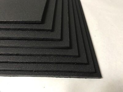 Black Marine Board HDPE Polyethylene Plastic Sheet 1/4" x 12" x 12”  (Pack Of 8) HDPE Does Not Apply