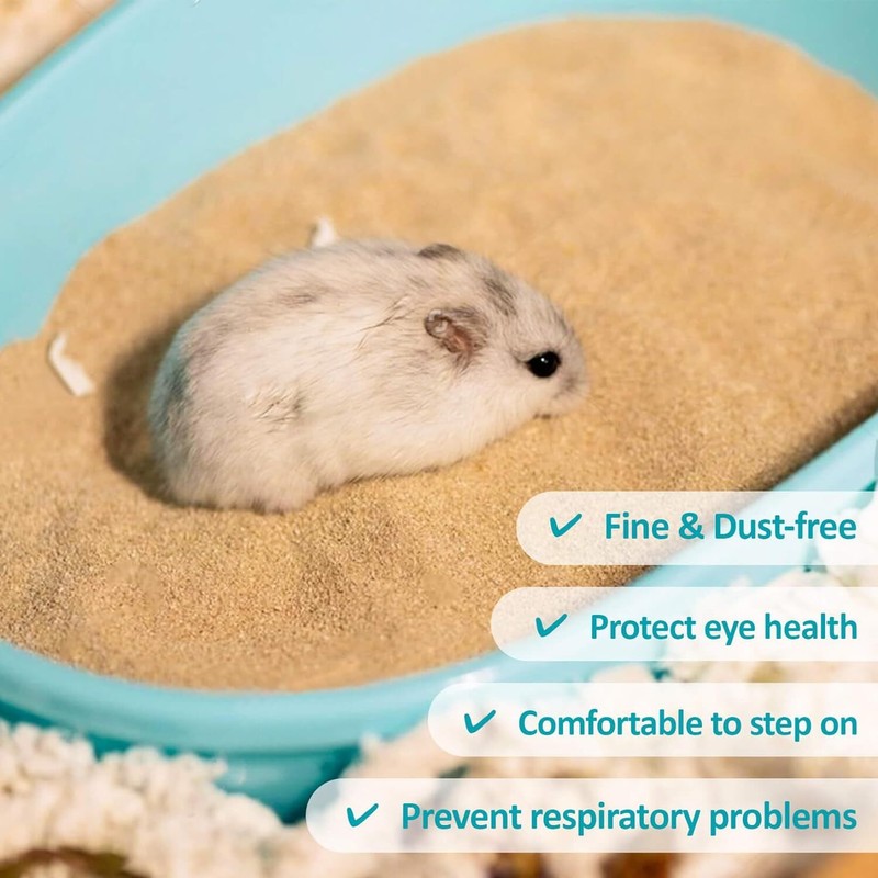 Desert Bath Sand No-Dust Bath or Potty Litter Sand Other Small Pets 900 Unbranded - фотография #3