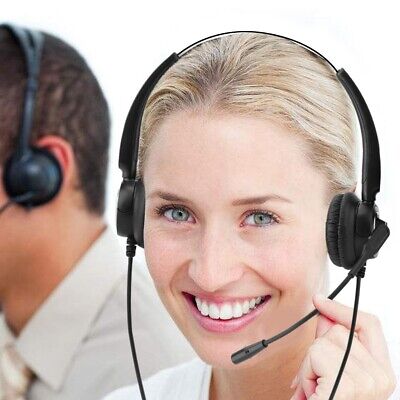 RJ9 Call Center Telephone Headset Office Phone Headphone W/ Noise Cancelling Unbranded Does Not Apply - фотография #3