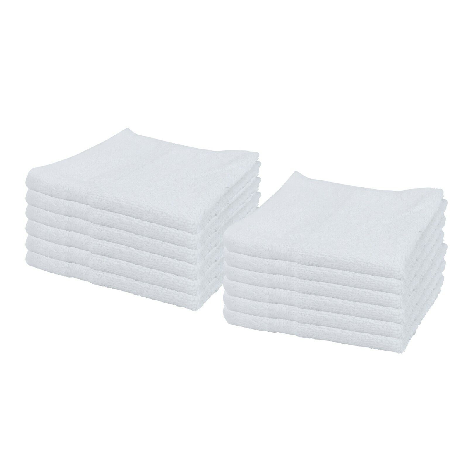 12 Pack of Admiral Washcloths - White - 13x13 - Bulk Bathroom Cotton Towels Arkwright Does Not Apply