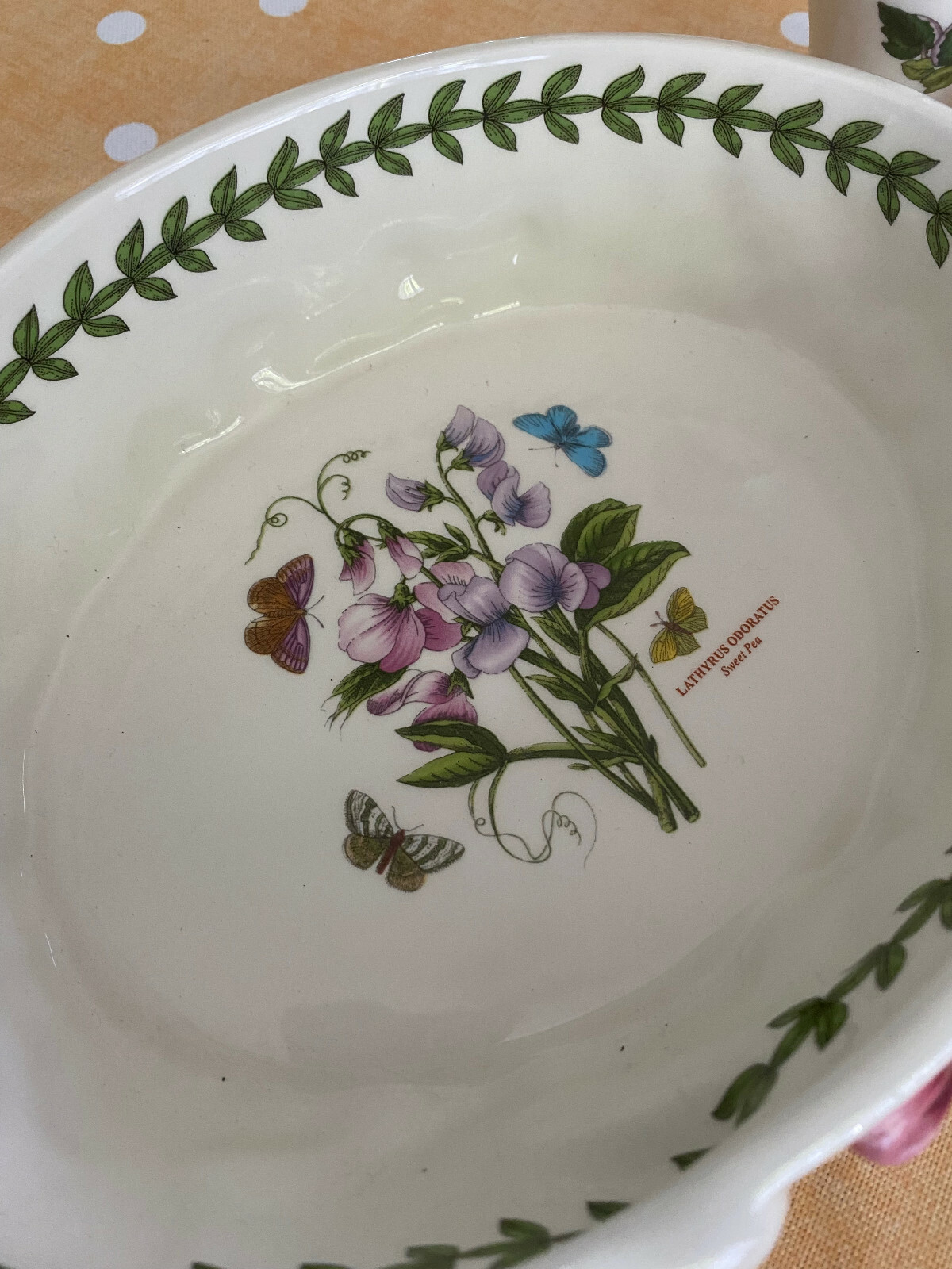 3 Pc Lot Portmeirion Botanic Garden Rabbit Tulip Serving Bowl, Vase & Heart Portmeirion - фотография #4