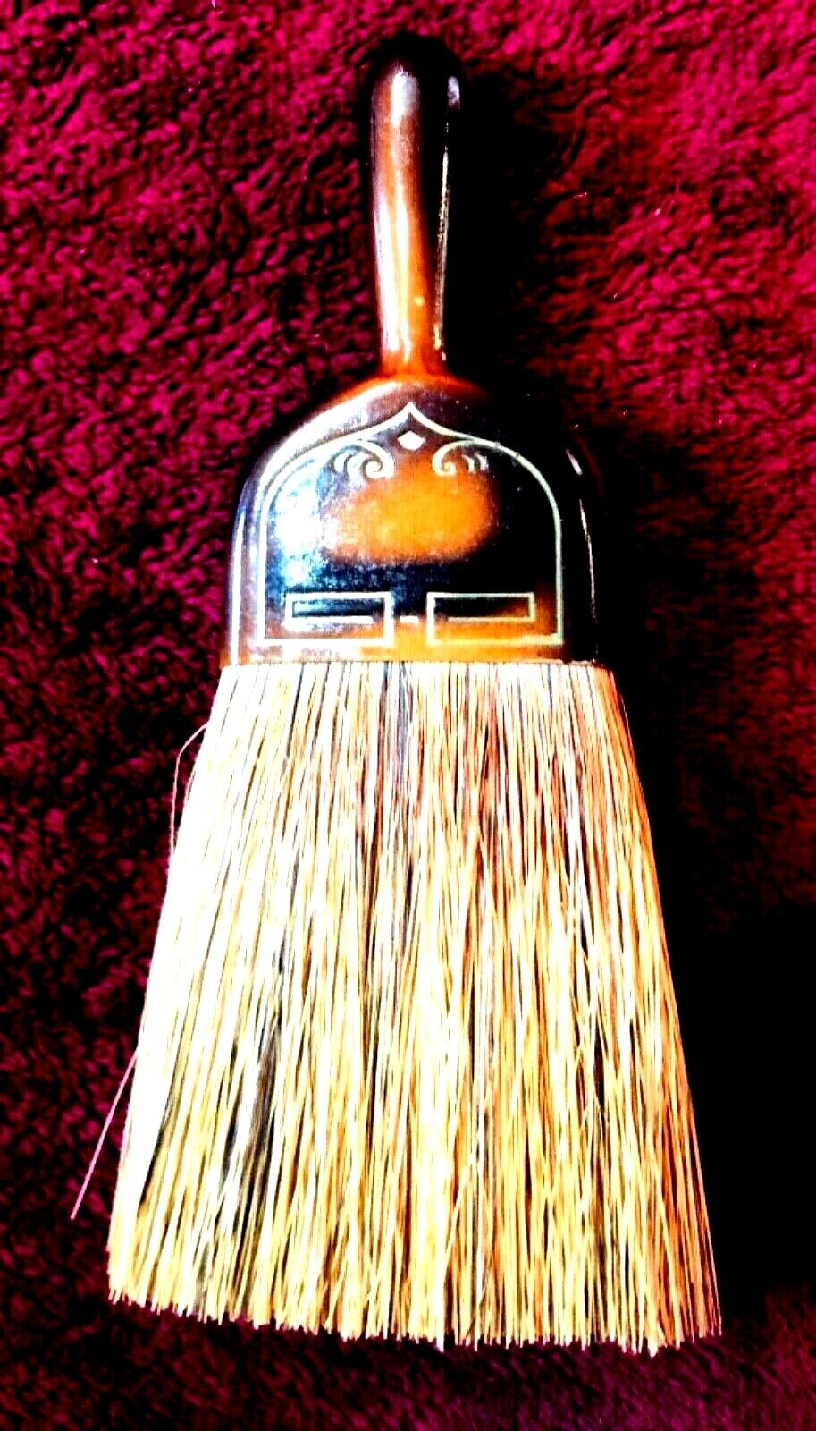 NEW VNTG RARE ~1940s Flat Ornate Handle Vintage Whisk Broom ~PROMPT SHIP Без бренда - фотография #5