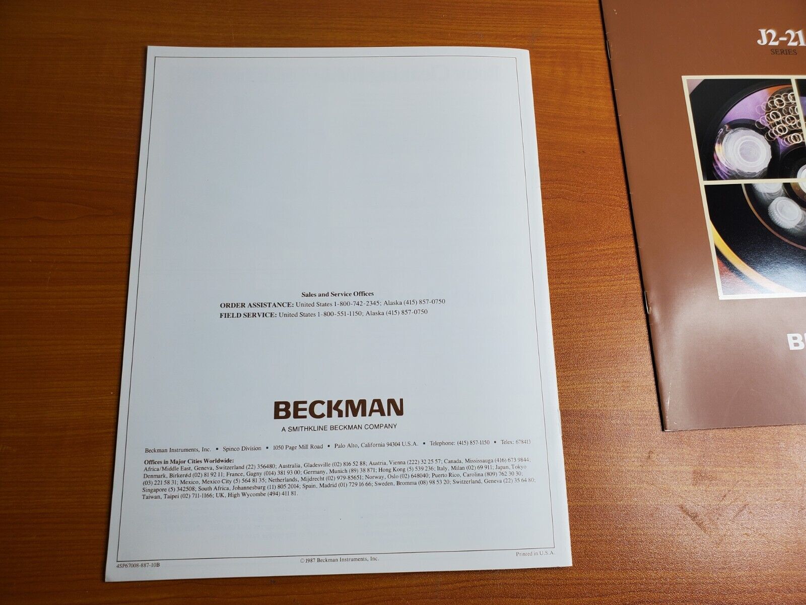 Beckman J2-21 Series Rotor Brochure & Centrifuge Brochure  Beckman - фотография #4