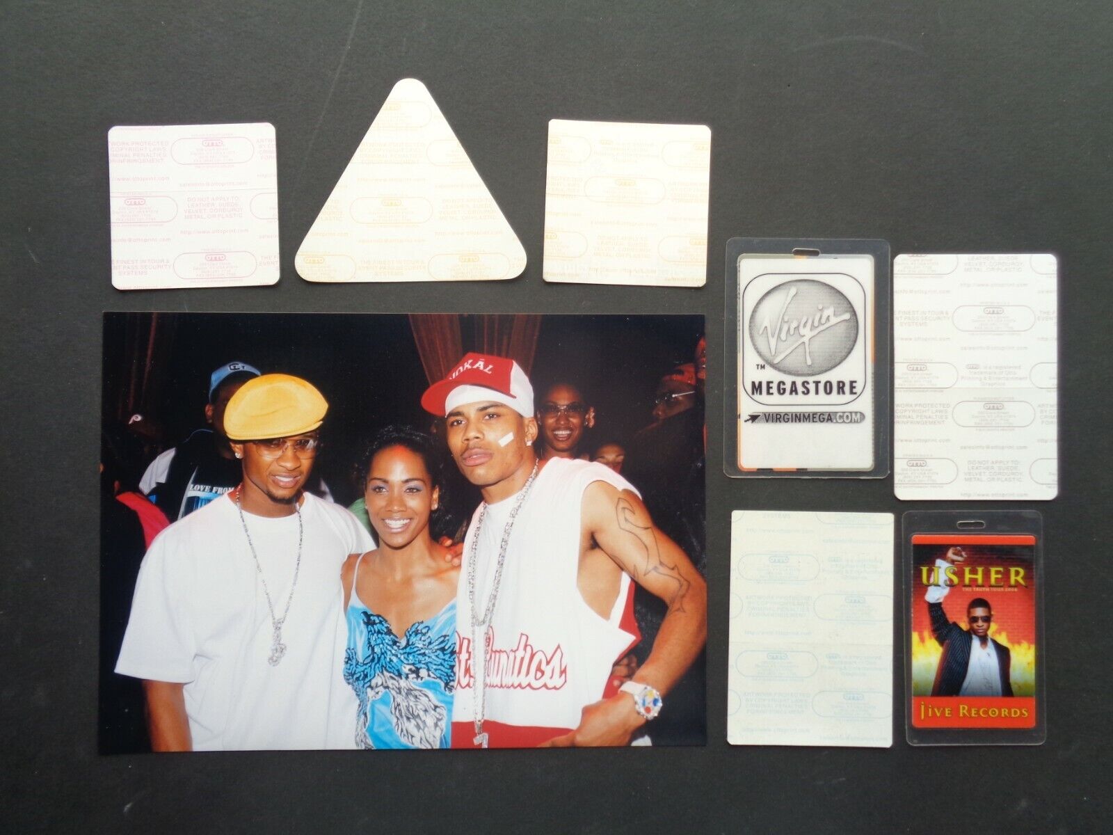 USHER,w/ NELLY,Color Promo Photo,7 Original OTTO Backstage passes Без бренда - фотография #2