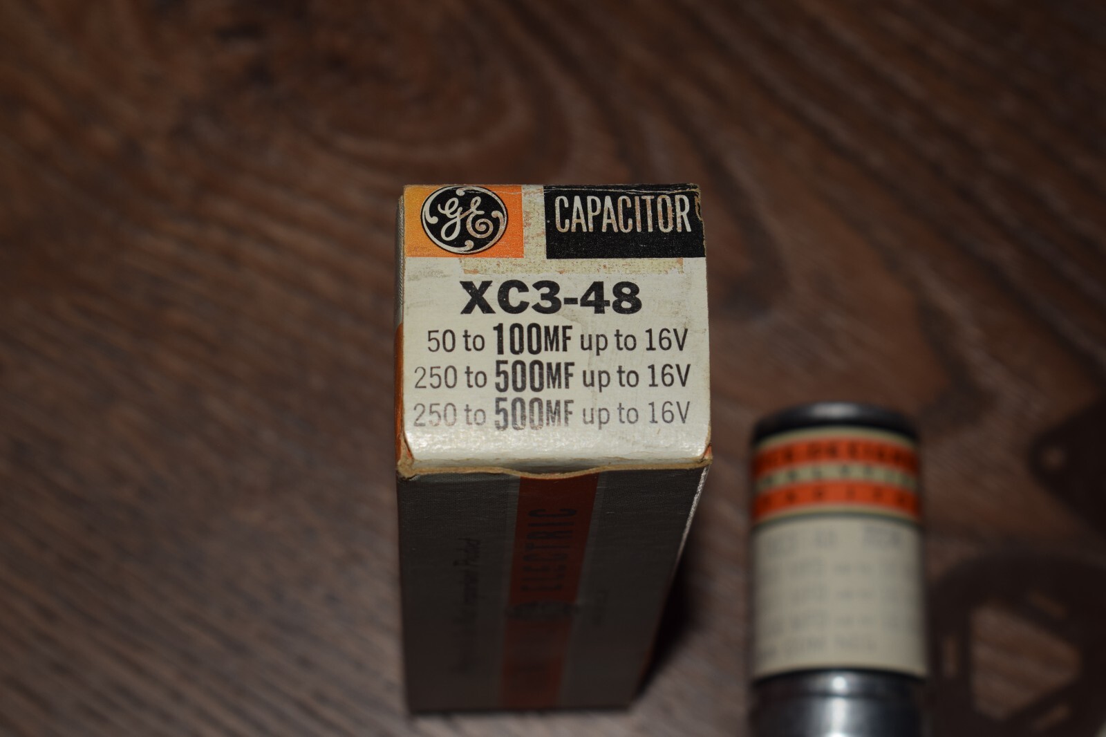 Vintage NOS GE XC3-48 Can Capacitor 50 TO 100MF  16V 250 TO 500MF 16V 250 TO 500 GE N/A