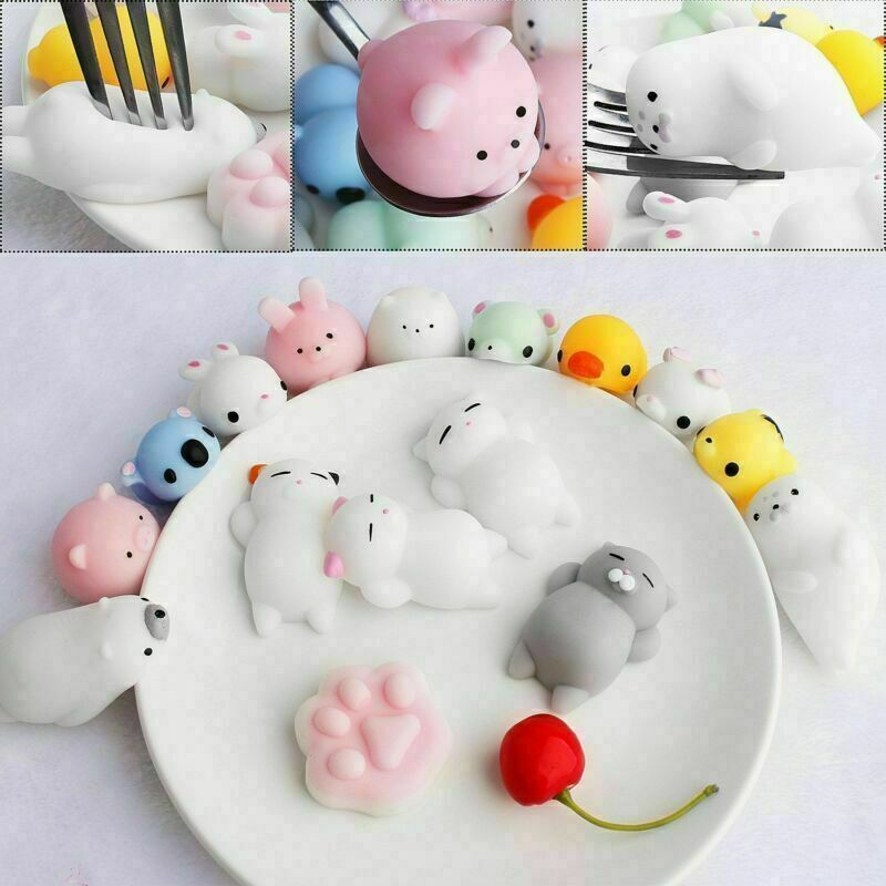 10Pcs Kids Animal Squishies Mochi Kawaii Toys Squeeze Stretch Stress Squishy Unbranded Dose Not Apply - фотография #10