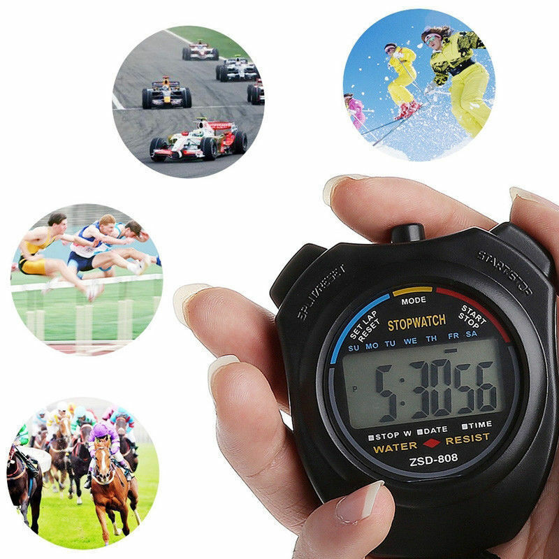Digital LCD Alarm Date Time Counter Stopwatch Sport Timer Electronic Chronograph Unbranded Does not apply - фотография #2