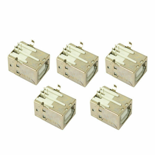 New 5 pcs USB Port 2.0 Connector Type-B Female for Solder Printer Unbranded Does Not Apply