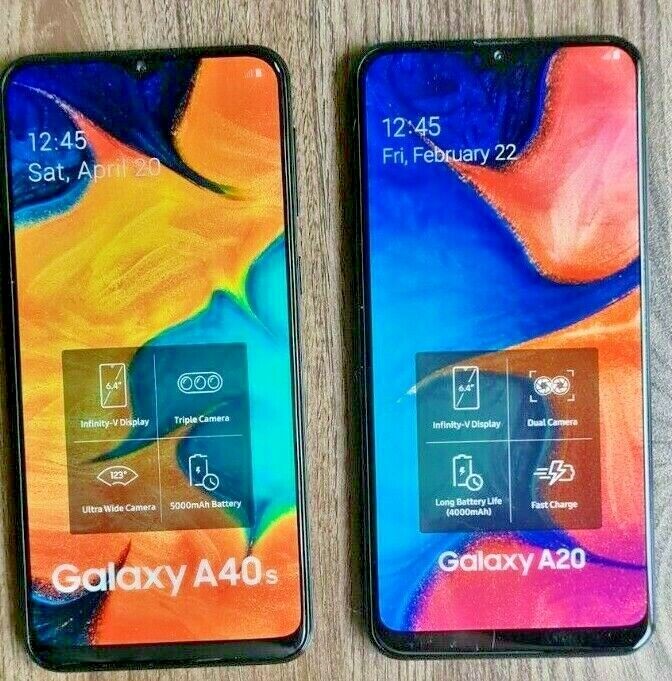  Fake Display Phone for Samsung Galaxy A40s & A20 lot of 2  Samsung For Galaxy A20 & A40s