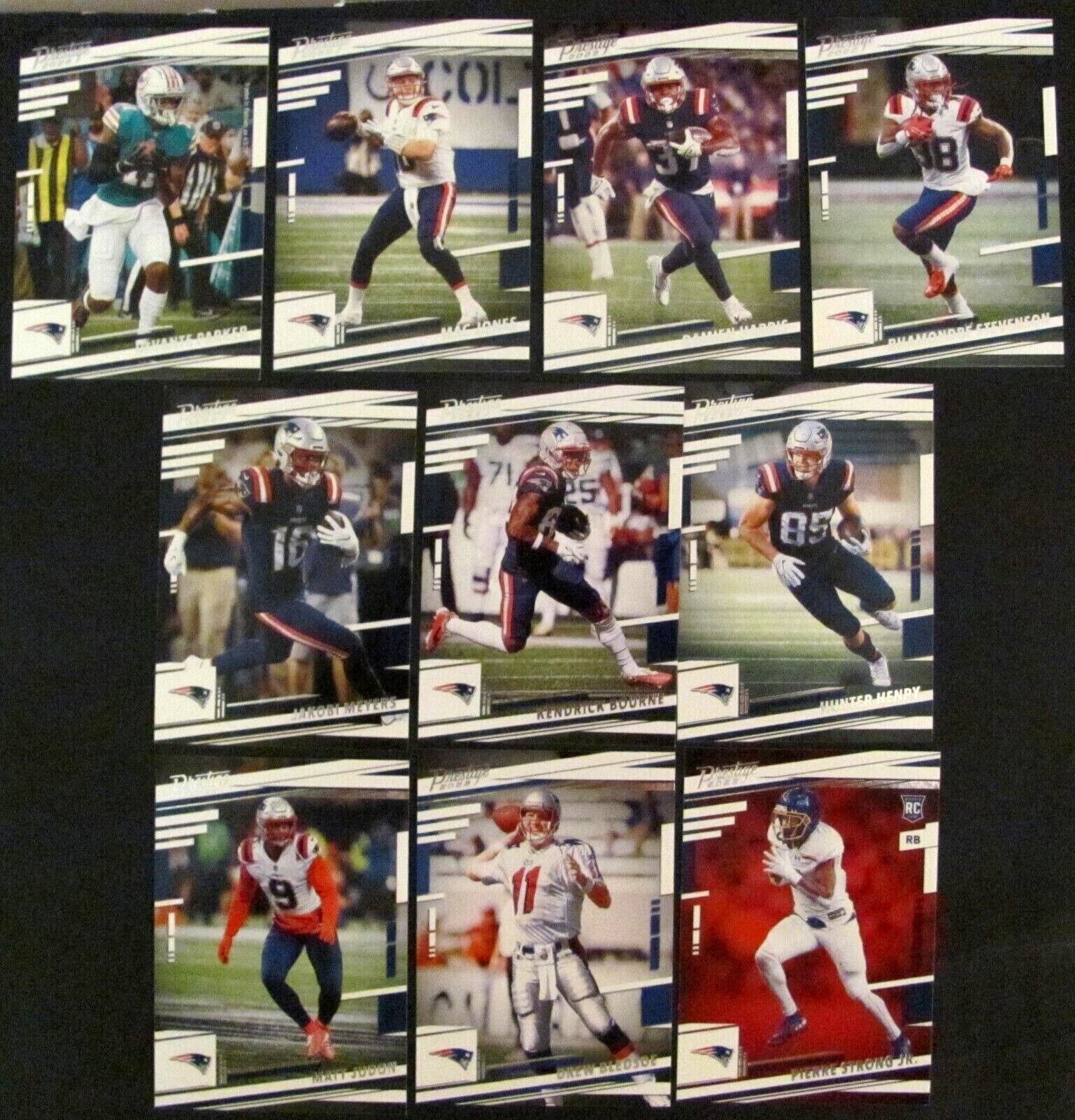  🏈 2022 Prestige New England Patriots 10 Card Team Set With 1 Rookie Без бренда