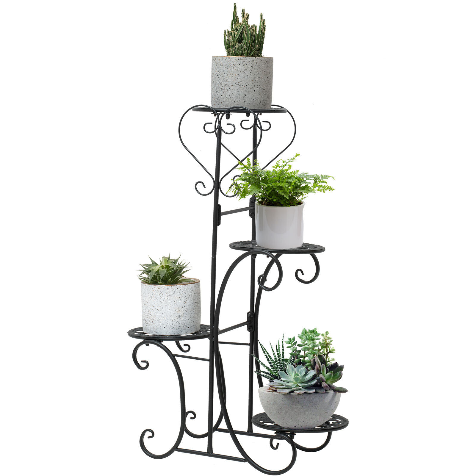 4Tier Metal Flower Pot Stand Plant Display Holder Indoor Balcony Garden Home USA Unbranded Does not apply - фотография #10