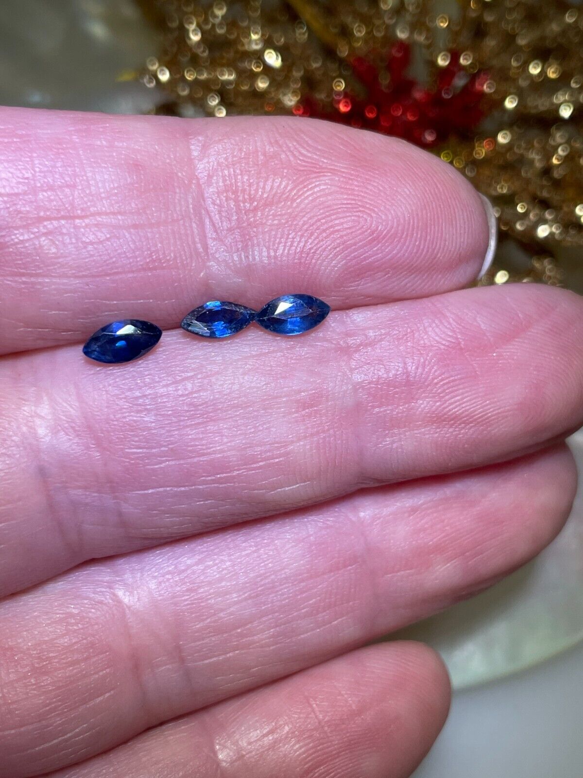 Loose A+ Grade Natural Blue Sapphire Gemstones Marquise Cut 1.09ctw Без бренда - фотография #5