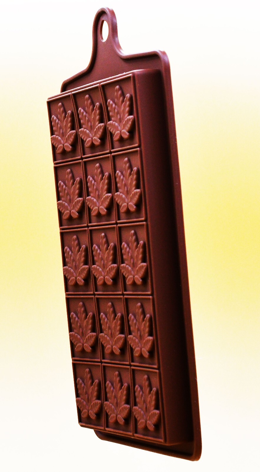 Marijuana Leaf Chocolate Break-Apart Bar Silicone Edible Candy Mold Tray Mould SILKUZI