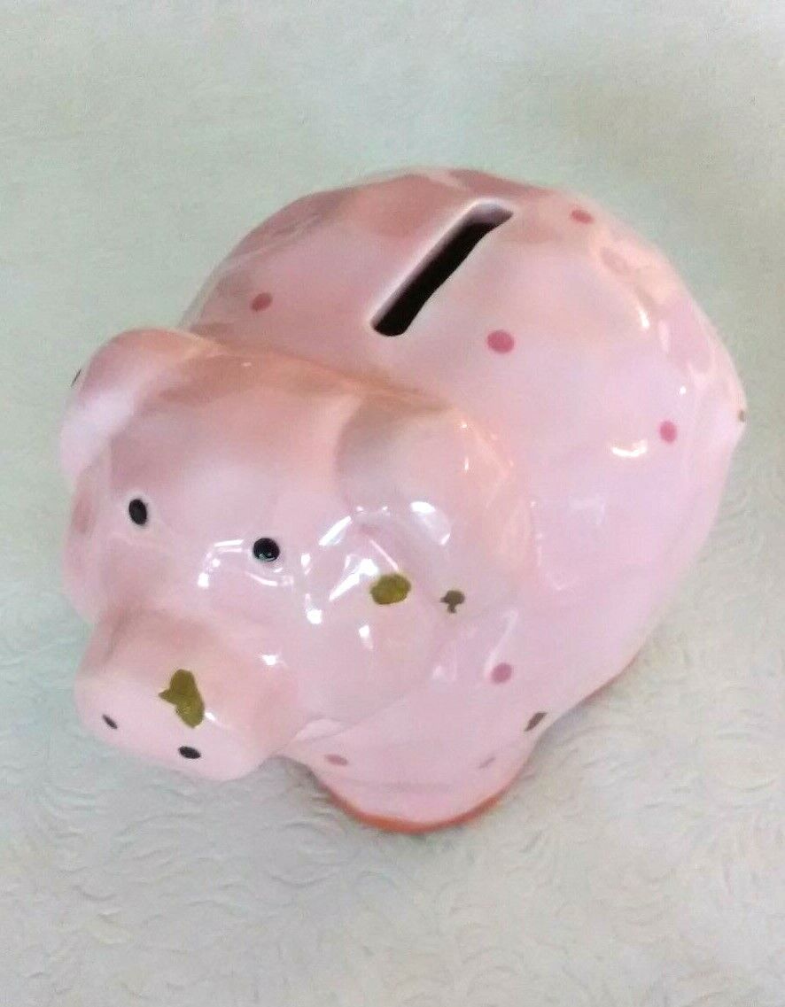 Lot Of Four Ceramic Pig Piggy Banks Без бренда - фотография #5