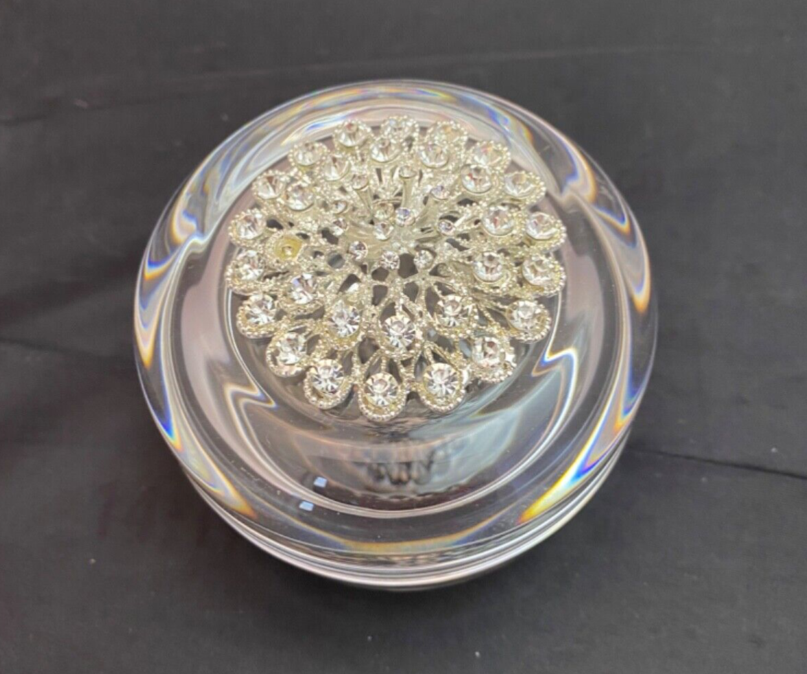 Godinger Studio Crystal Jeweled Covered Trinket Box Без бренда
