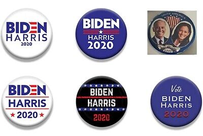 Biden/Harris 2020 (Set of 6 Buttons) - Joe Biden & Kamala Harris (2.25" pins) Без бренда - фотография #6