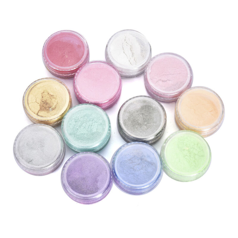12PCS Natural Mica Pigment Powder Set for Soap Cosmetic Resin Nail Colorant Dye Unbranded / Genenic - фотография #5