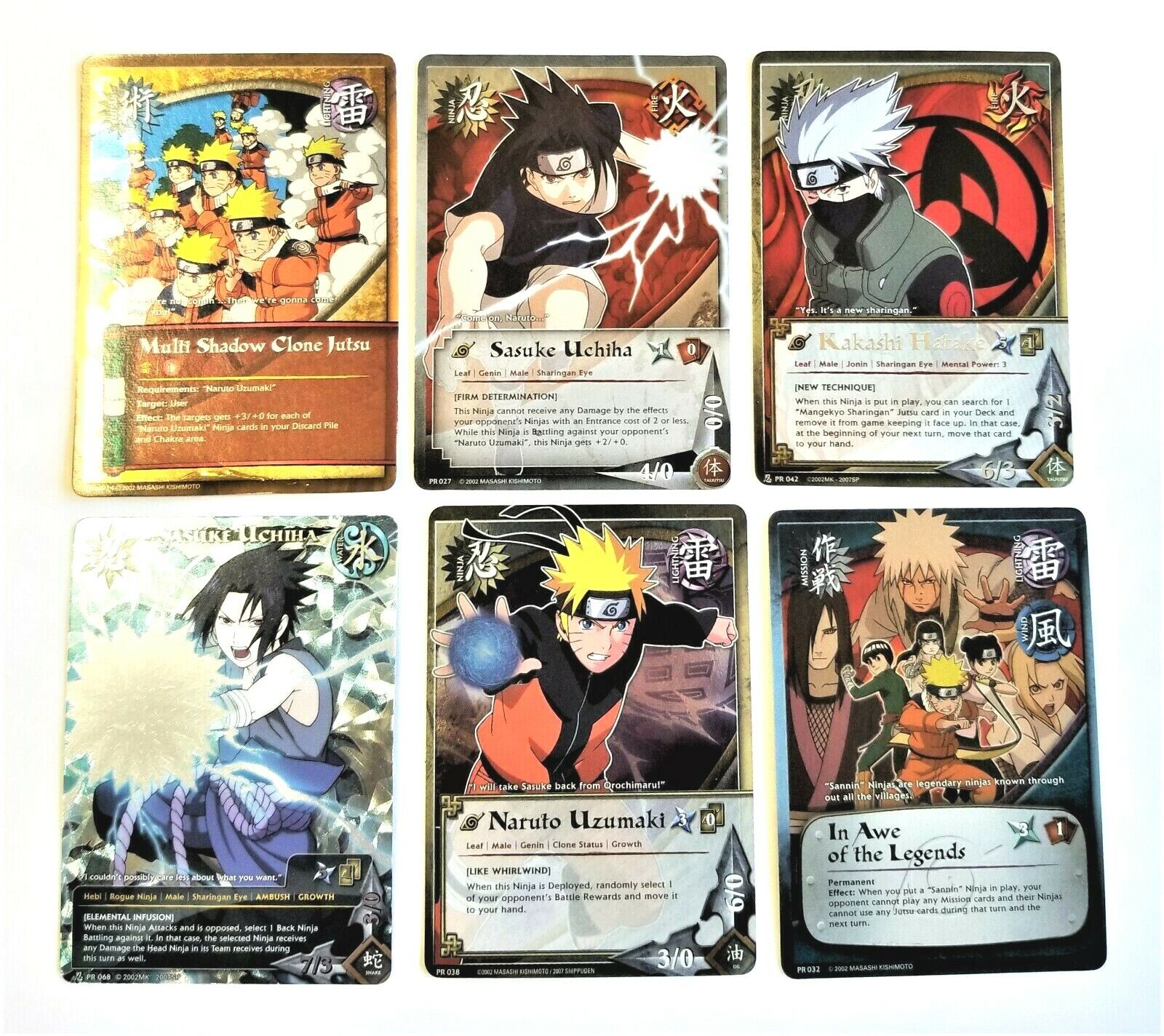 Naruto Shonen Jump CCG Promo Foil Cards - Lot of Six Без бренда