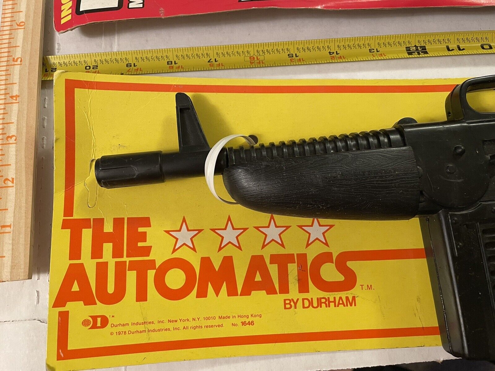Durham The Automatics Toy Rifle , 1978 no. 1646 on orginal card. NIP Durham - фотография #6