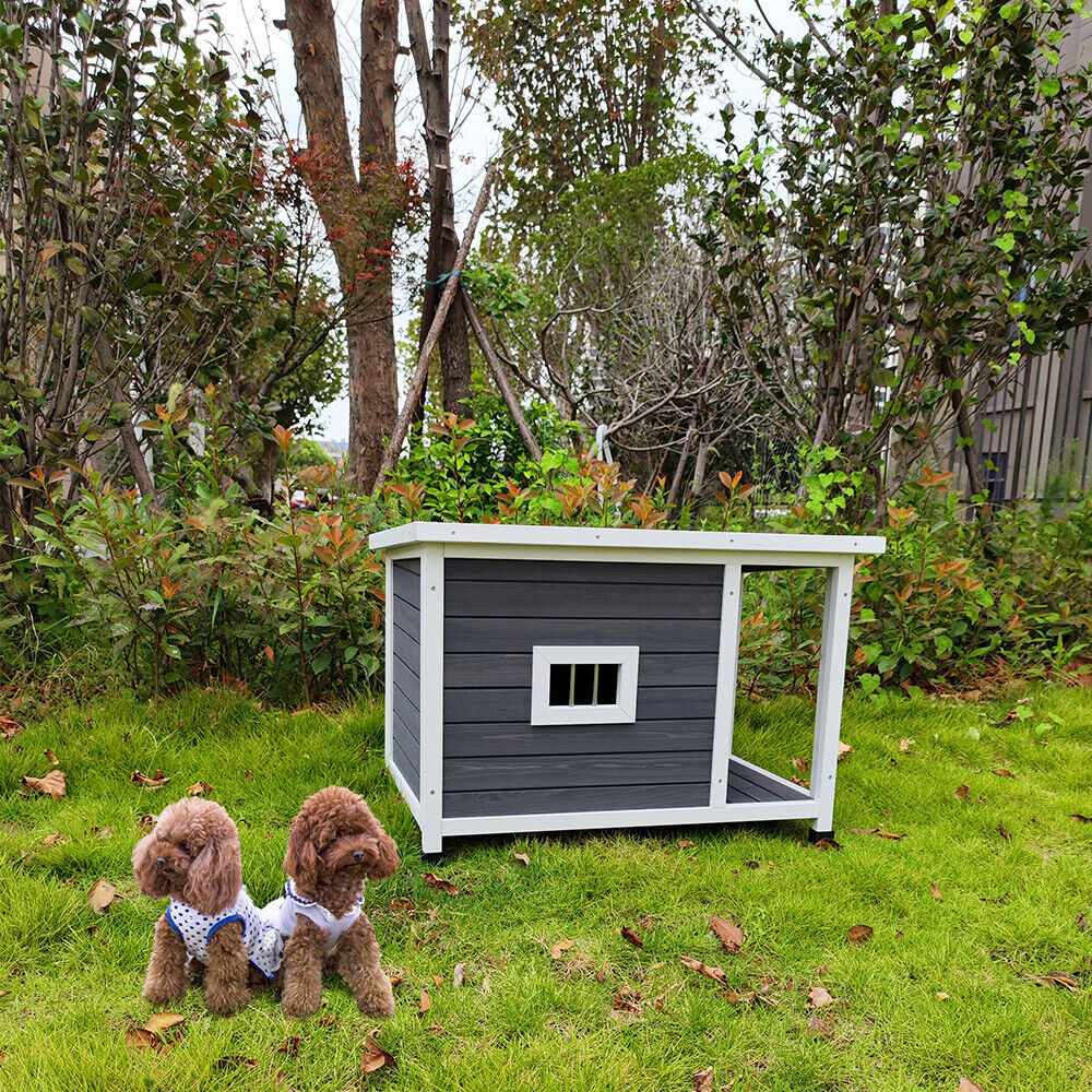 Dog House Indoor& Outdoor Wooden Dog Kennel with Opening Hinged Roof Dog Cage  Outdoor - фотография #9