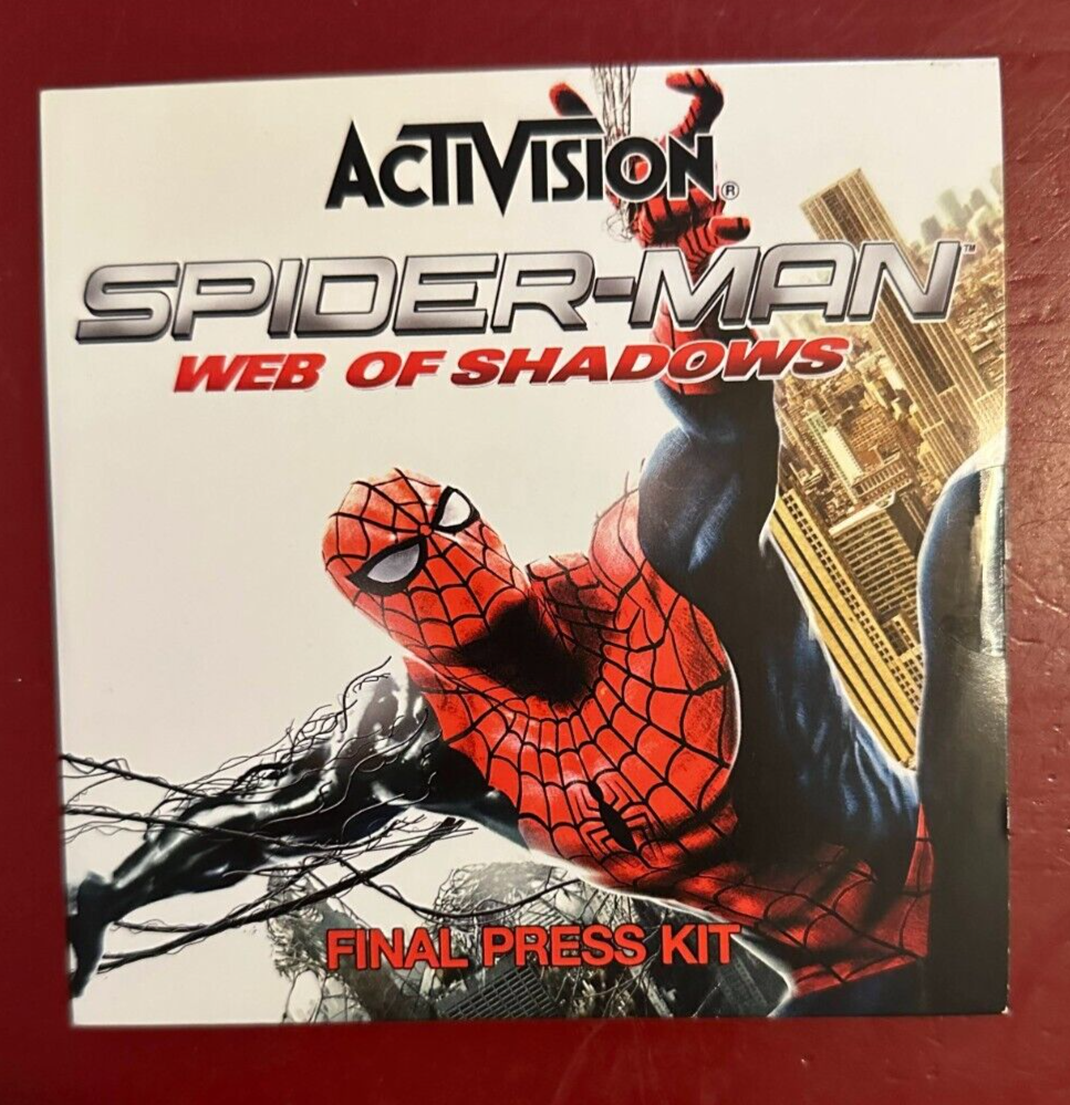 Spider-man Web of Shadows game press kit CD unopened Без бренда