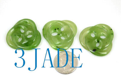 3pcs Green Nephrite Jade Celtic Trinity Knot/Cross Pendants Necklaces Wholesale Без бренда - фотография #3