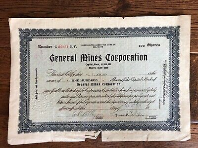 6 Stock Certificates Saxon Motor General Mines Idaho Copper Co US Food Product Без бренда - фотография #5