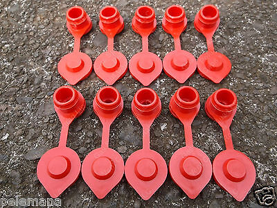 10-Pack-GAS-CAN-RED-VENT-CAPS-Air Breather FIX YOUR CAN GLUG-Wedco-Blitz-Scepter TRI-SURE POLY-VENT - фотография #4