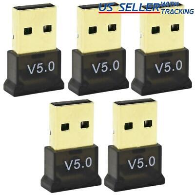 5pcs USB Bluetooth 5.0 Adapter Dongle PC Audio Speaker Headset Keyboard Mouse JacobsParts DONGLE-C-5PK