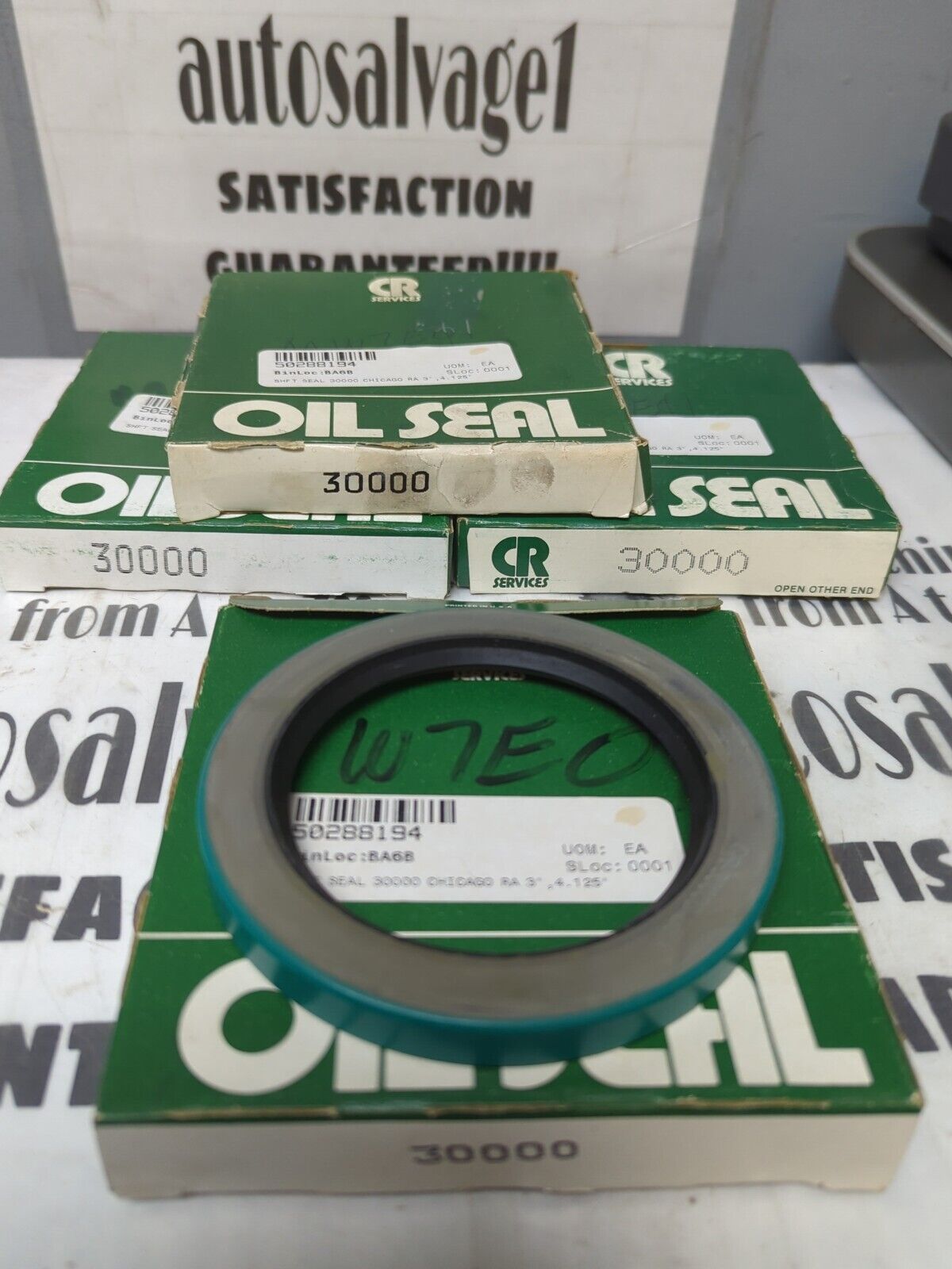 CHICAGO RAWHIDE 30000 OIL SEALS 3" X 4.125"..LOT OF 3..NOS Chicago Rawhide 30000