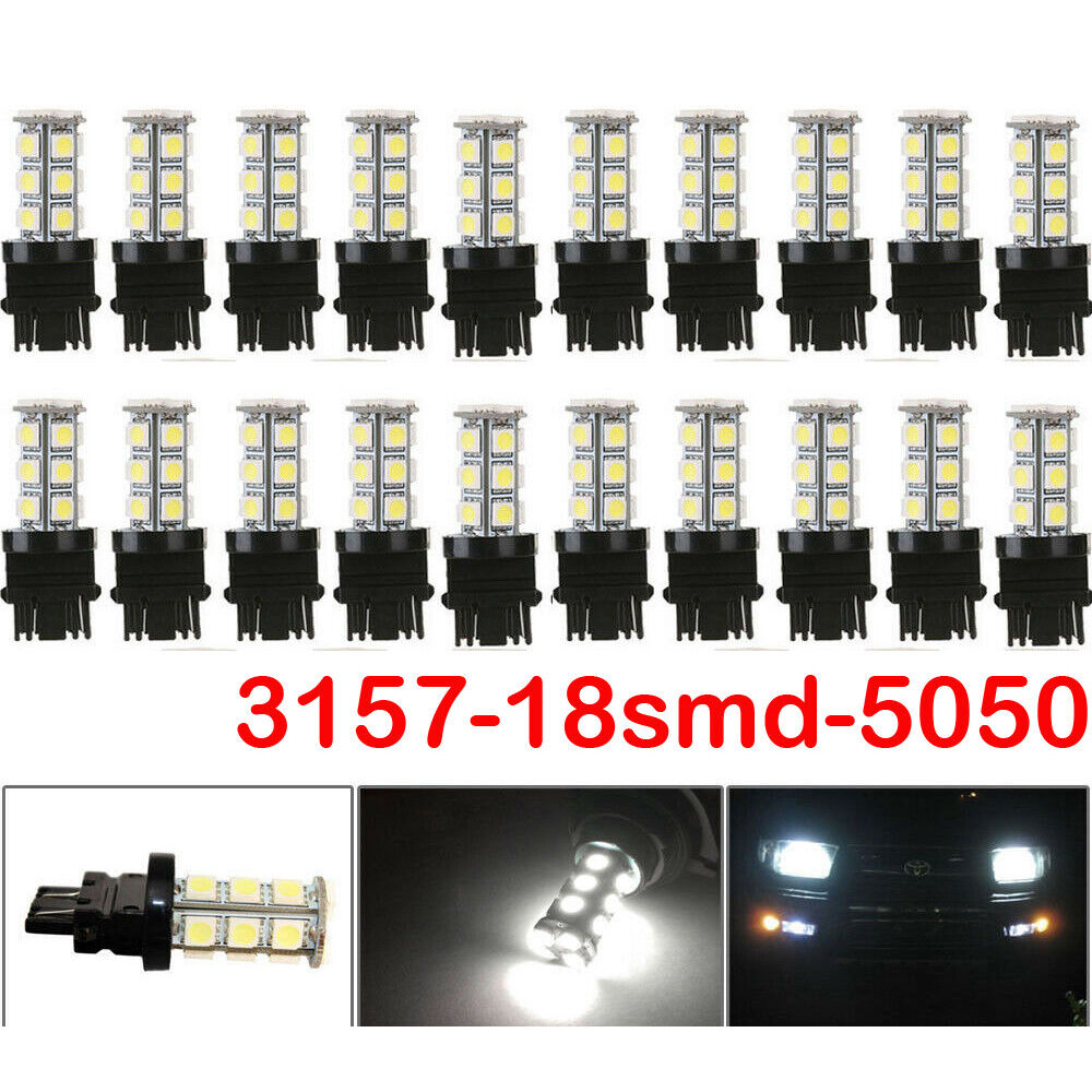 20pcs White 3157 18SMD LED Tail Brake Backup Reverse Turn Signal Light Bulb HOTSYSTEM Does Not Apply