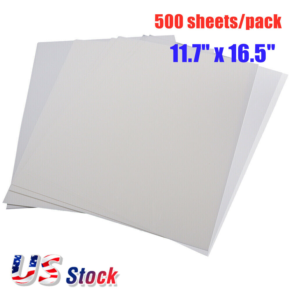 Bundle 500 Sheets A3 - 11.7" x 16.5" DTF Transfer Film - Double Sided, Hot Peel QOMOLANGMA 6614003253300