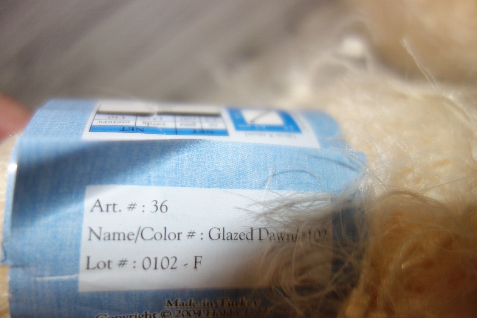 Two Skeins of Yarn Bee Infatuation Yarn Glazed Dawn Nylon Vintage Yarn Bee - фотография #5