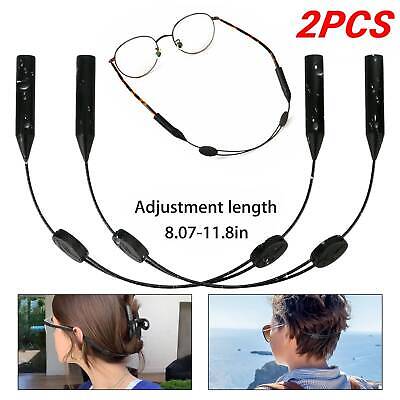 2x Glasses Strap Neck Cord Sports Eyeglasses Band Sunglasses Rope String Holder WowParts YJS-01*2