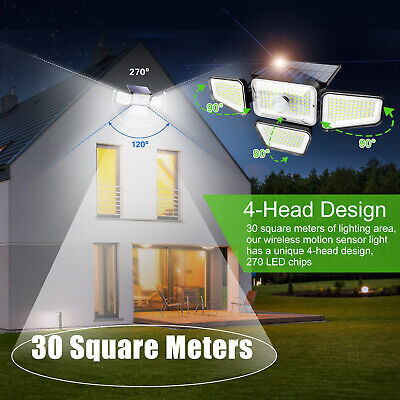 270 LED PIR Motion Sensor Wall Light Solar Power Waterproof Outdoor Garden Lamp EEEKit Does Not Apply - фотография #5