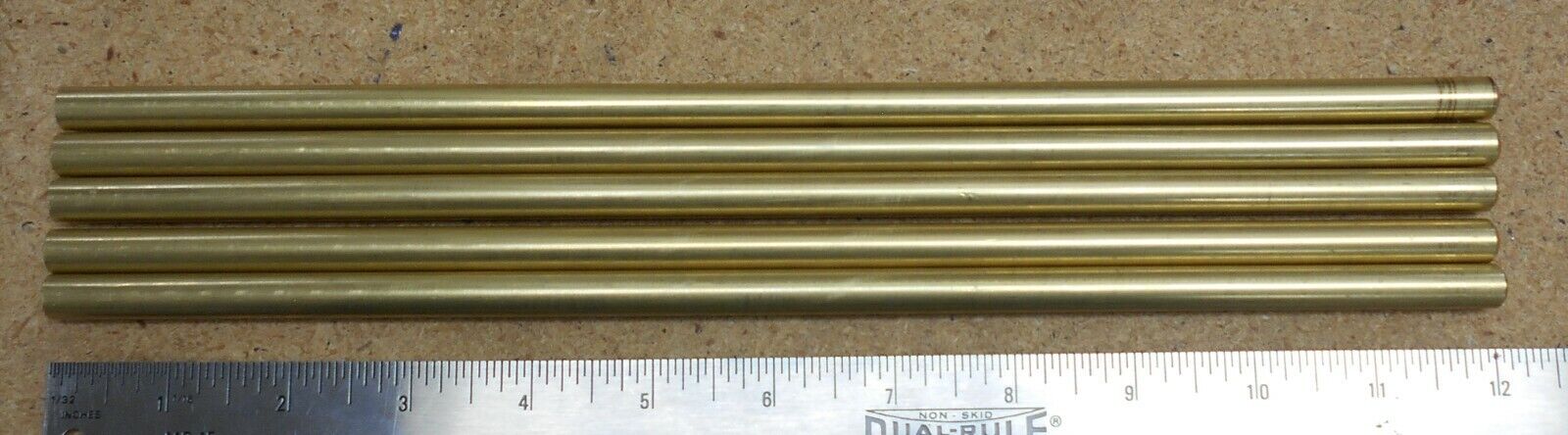 (5) pieces 360 SOLID BRASS round stock 3/8" (0.375) 12" RND rod - cutoffs Unbranded Does Not Apply