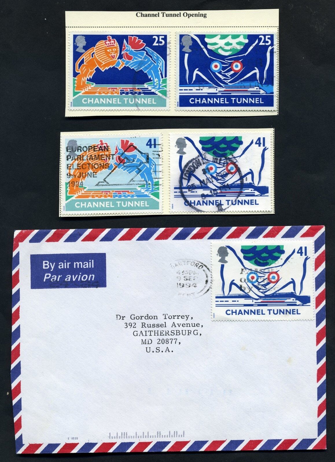 Lot of 55 stamps, UK, 1994 Scott Identified, Nine Complete Sets Без бренда