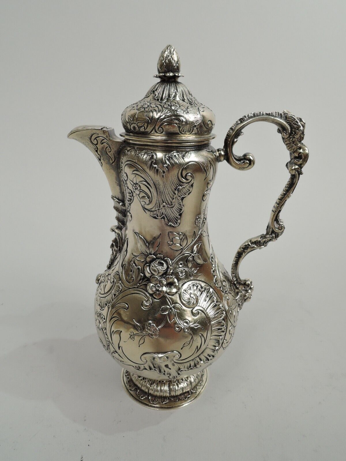 Antique Liqueur Set Biedermeier Cordial Decanter Cups Austrian Silver Gilt AUSTRIAN - фотография #4
