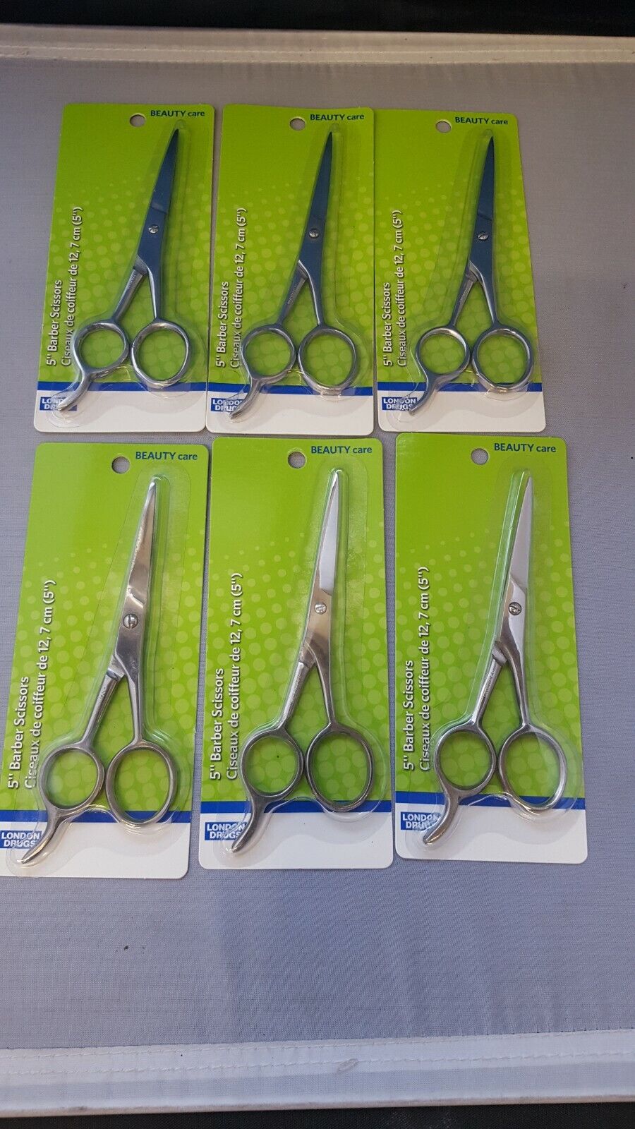 LOT OF 6, 5inch BARBER SCISSORS,NEW Unbranded Does Not Apply