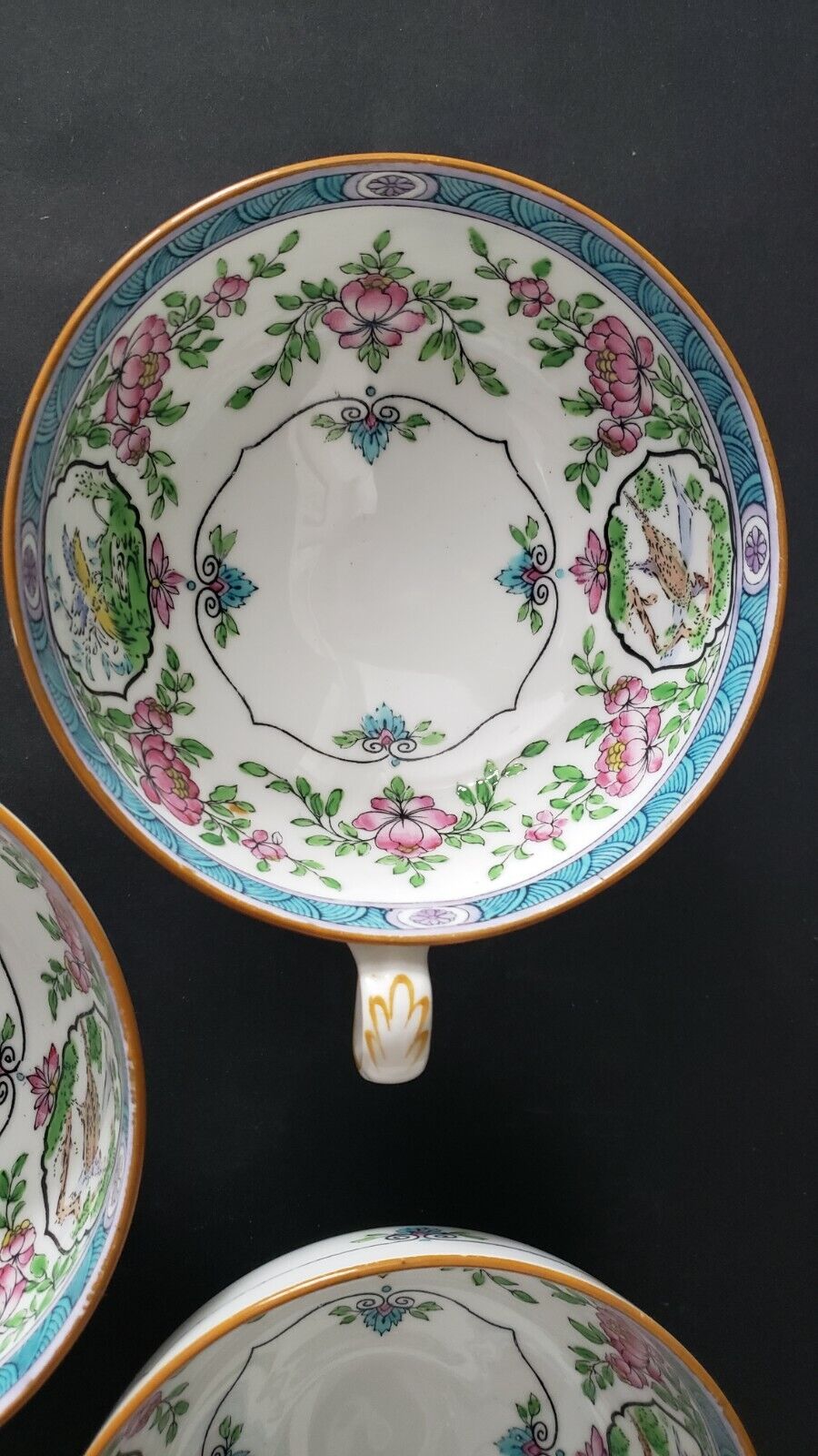 3 Minton Tea Cups Japonica Rd No 621111 Minton - фотография #5