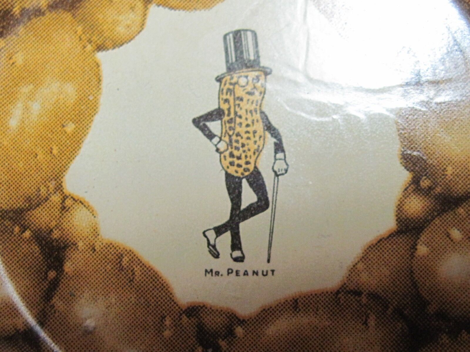 VTG LOT 6 MR PEANUT PIECE SET METAL TIN SNACK BOWL NUTS CANDY DISHES PLANTERS   Mr. Peanut - фотография #11