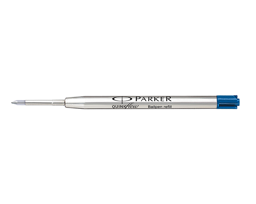 5 X Parker Quink Flow Ball Point Pen BP Refill Refills Blue Ink Medium Nib New PARKER 9000017416 - фотография #5