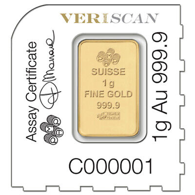 1 gram Gold Bar - PAMP Suisse Lady Fortuna .9999 Fine In Assay from Multigram+25 Без бренда - фотография #2