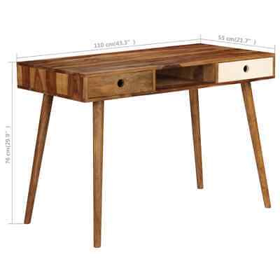Writing Desk Home Office Computer Desk Study Table Solid Wood Sheesham vidaXL vi vidaXL 246225 - фотография #8