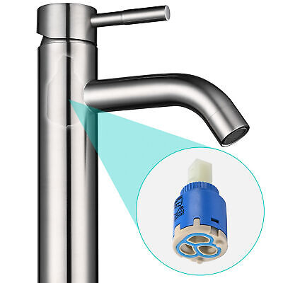 Aquaterior Bathroom Faucet One Hole for Vessel Sink Basin Mixer Tap BN AQT0001 Aquaterior 81FH1001-12-8-BN - фотография #4