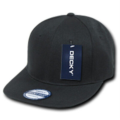 Lot of 6 Blank Flat Bill Snapback Caps Hats Solid Two Tone DECKY Wholesale Bulk Decky 350 / 351 - фотография #3