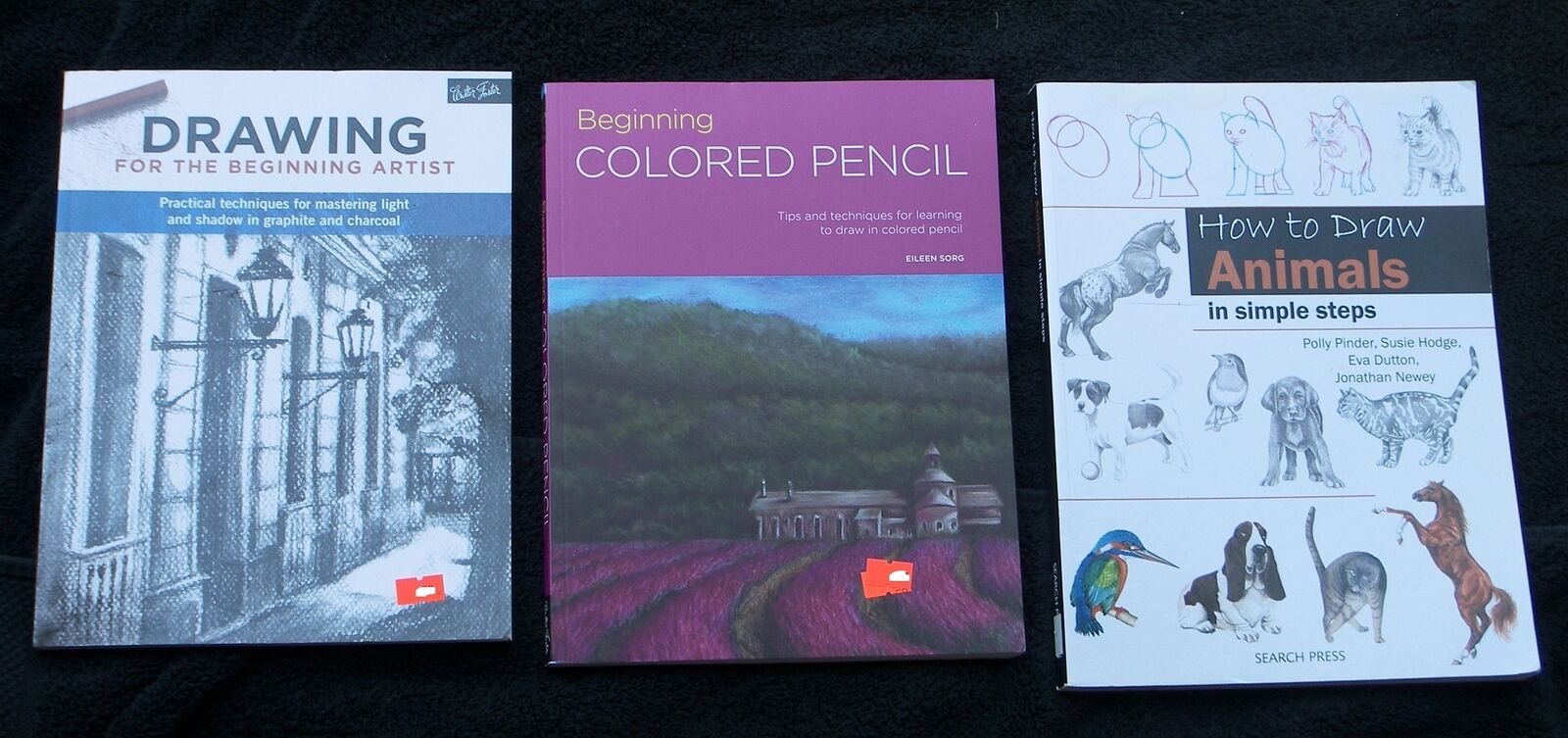 3 BK Drawing for the Beginning Artist Beginning Colored Pencil Draw Animals Unbranded