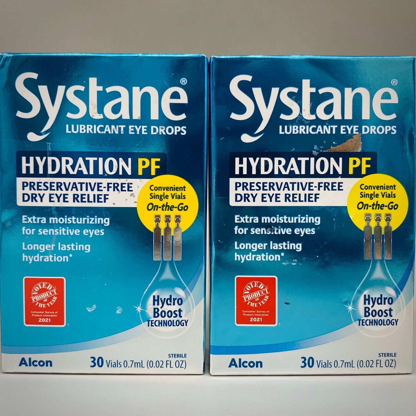 Systane Lubricant Eye Drops Hydration PF Dry Relief 30Ct x 2 PACK Exp 10/23+ Systane 0065143704